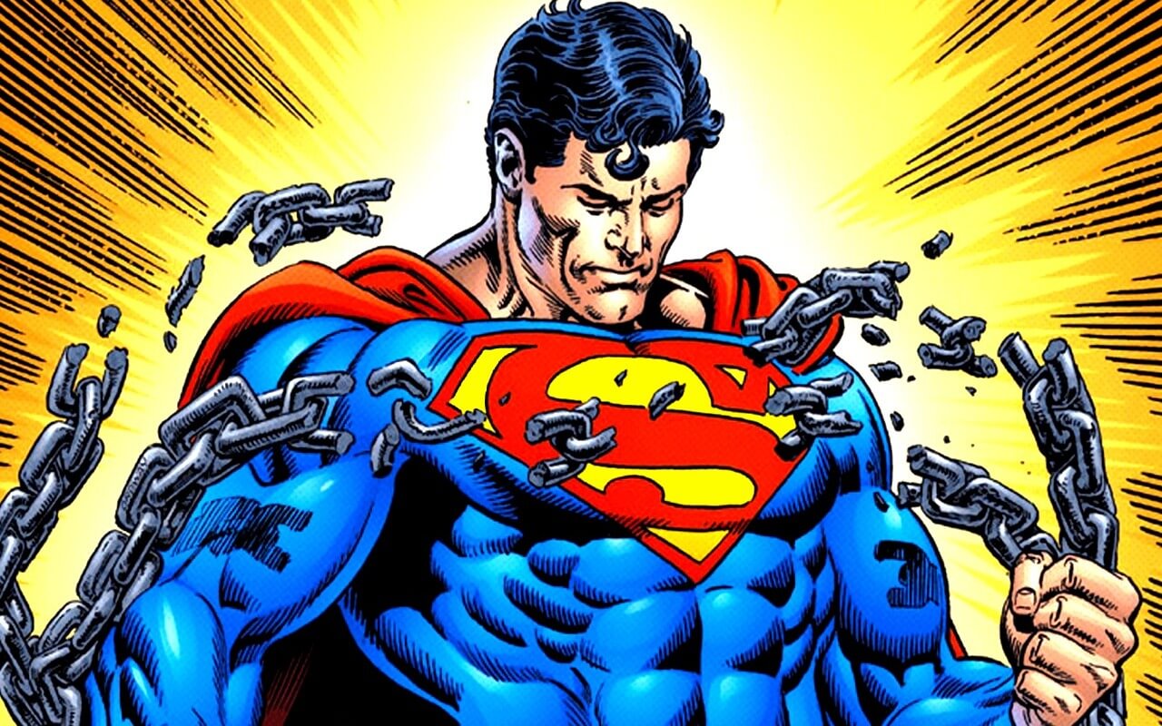 superman breaking chains