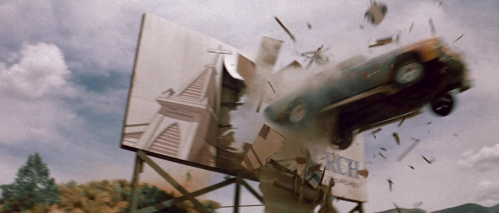 Robert Herron's stunt. Convoy (1978; Sam Peckinpah).