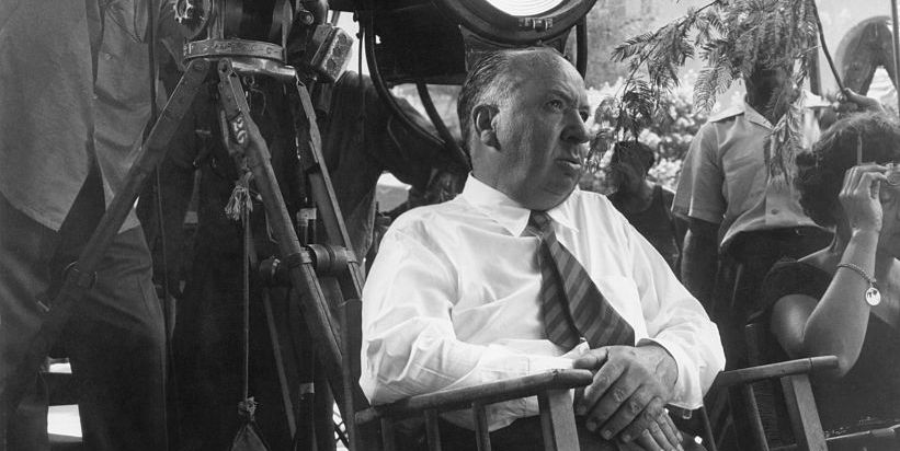 alfred hitchcock on set