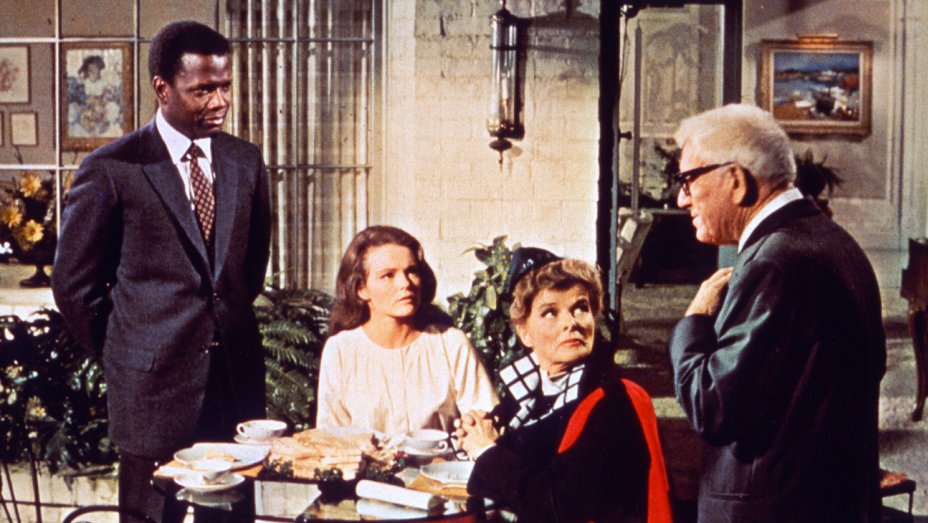 Guess Who's Coming to Dinner Spencer Tracy Sidney Poitier Katharine Hepburn at the table