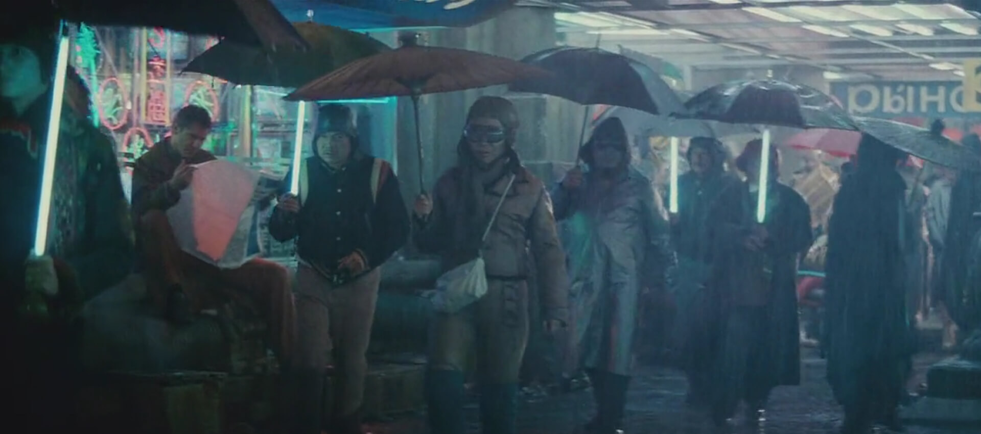 Blade Runner rain umbrellas