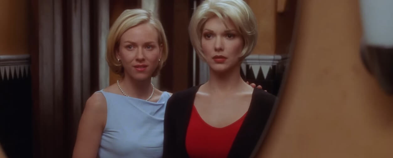 mulholland drive laura harring naomi watts in front of the mirror