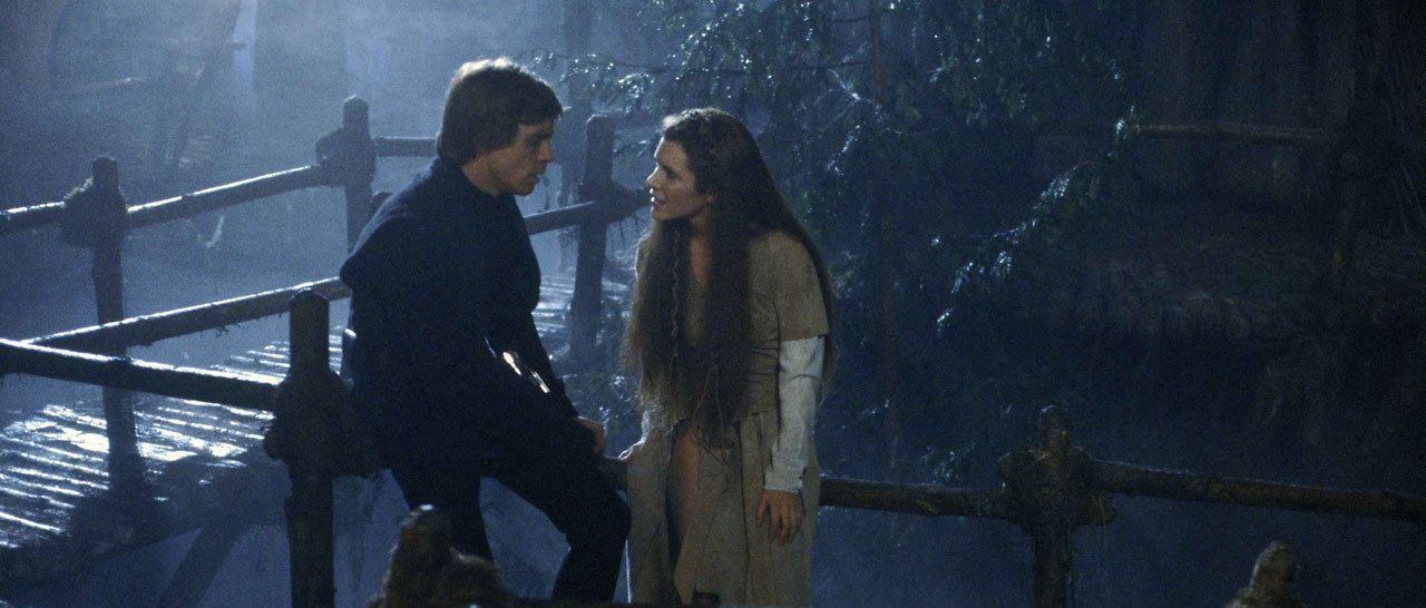star wars Return of the Jedi leia organa luke skywalker carrie fisher mark hamill