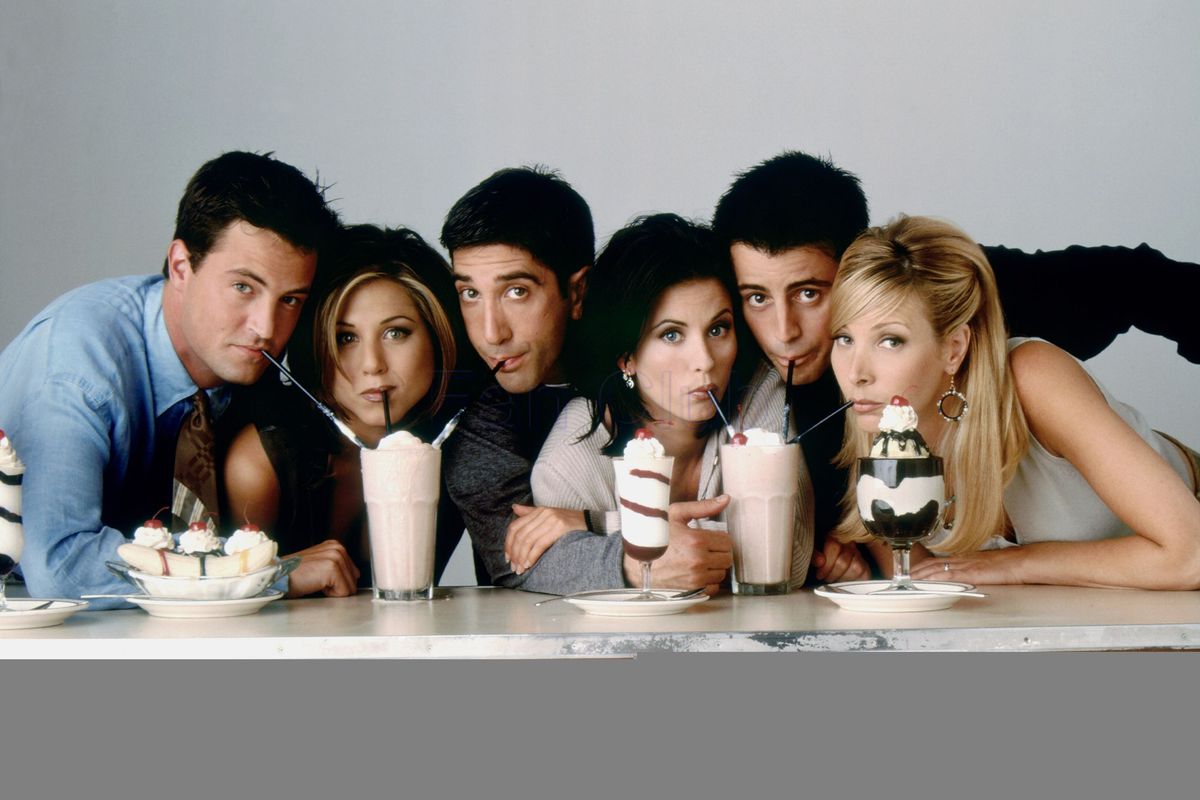 Friends, Jennifer Aniston, Courteney Cox, Lisa Kudrow, Matt LeBlanc, Matthew Perry, David Schwimmer