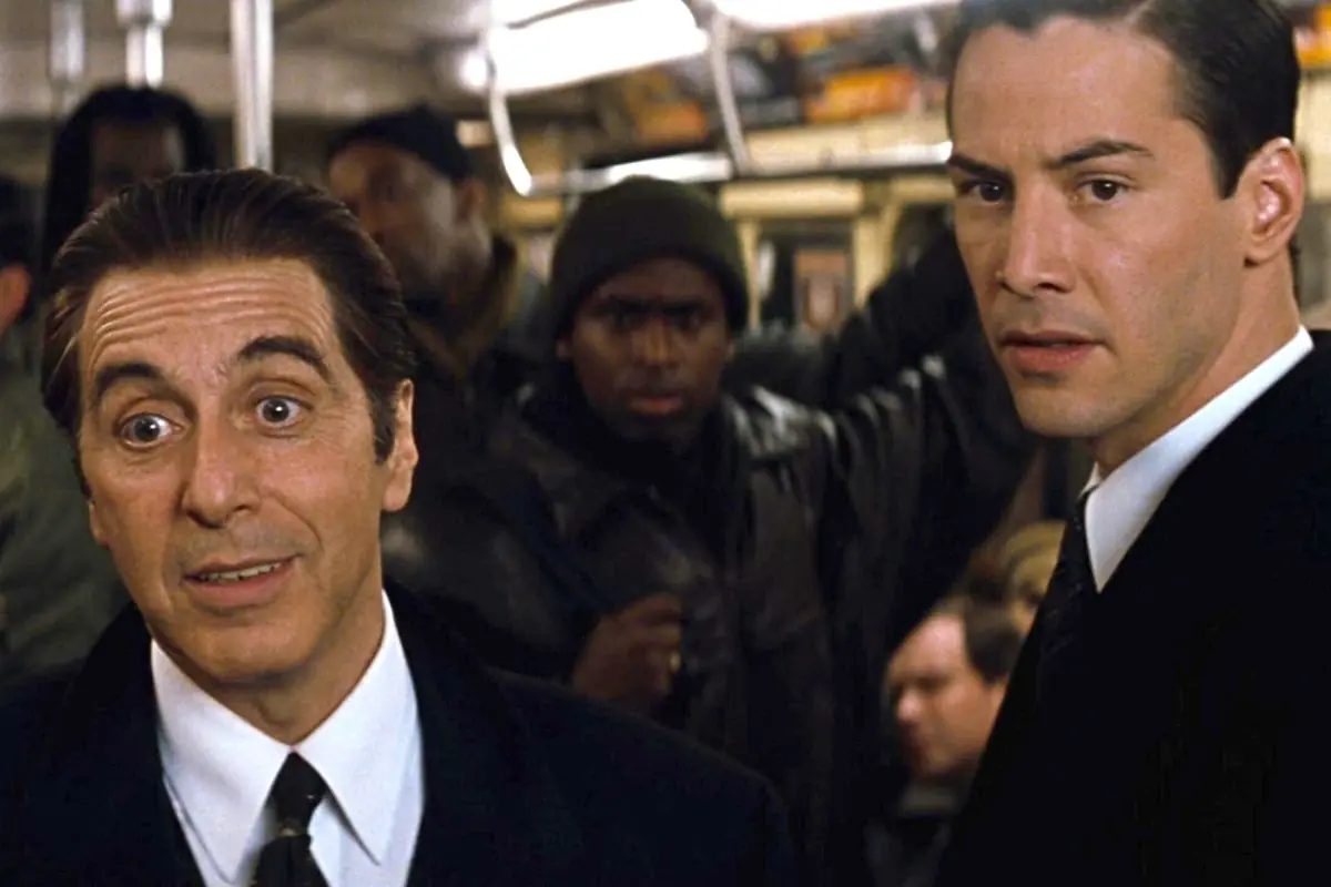 The Devil's Advocate Keanu Reeves as Kevin Lomax and Al Pacino as John Milton