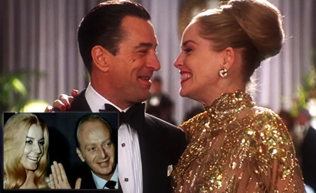 Geraldine McGee and Frank Rosenthal, Sam 'Ace' Rothstein and Ginger McKenna played by Robert De Niro and Sharon Stone in Casino