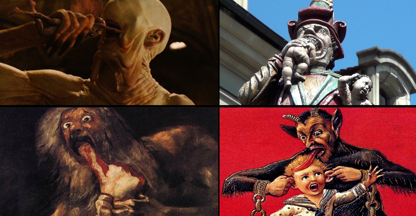 | FilmFolly.com The Pale Man, Bernese Folk Sculpture, Saturn Devouring His Son by Goya, and the German Folklore Creature – Krampus