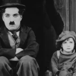 Charlie Chaplin and Jackie Coogan in The Kid