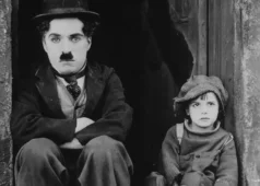 Charlie Chaplin and Jackie Coogan in The Kid