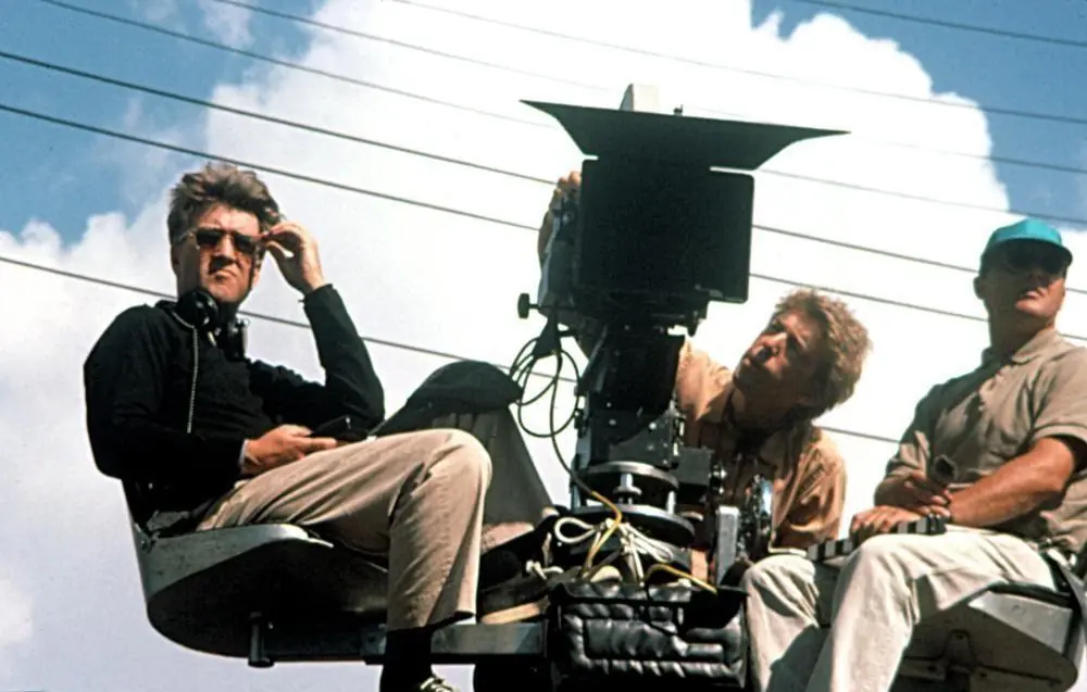 David Lynch on the set of Wild at Heart