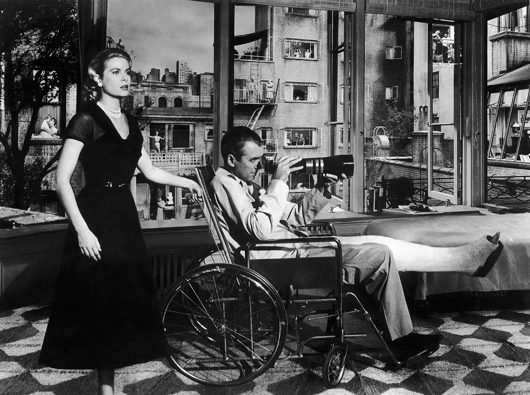 Rear Window, James Stewart, Grace Kelly