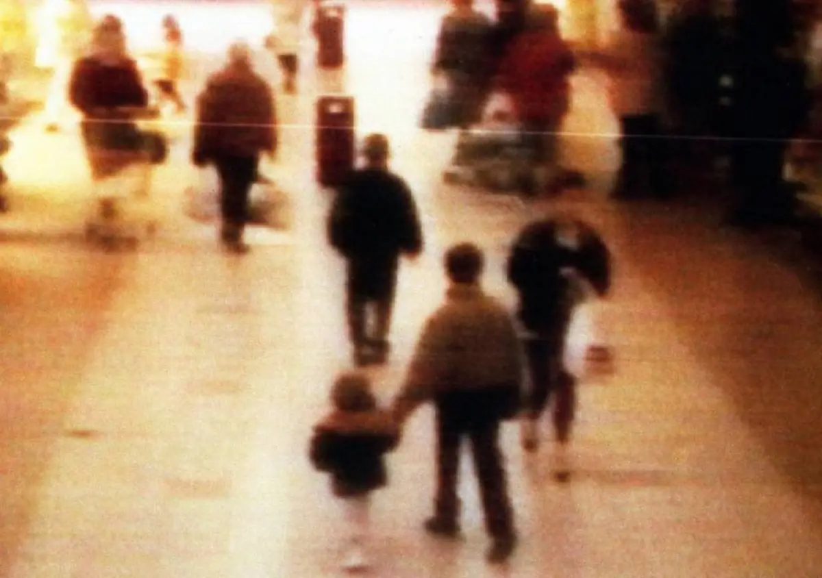 The Moment of James Bulger's Abduction Captured on CCTV