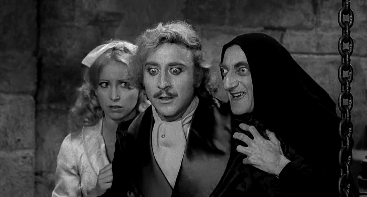 Young Frankenstein, Gene Wilder, Teri Garr, Marty Feldman