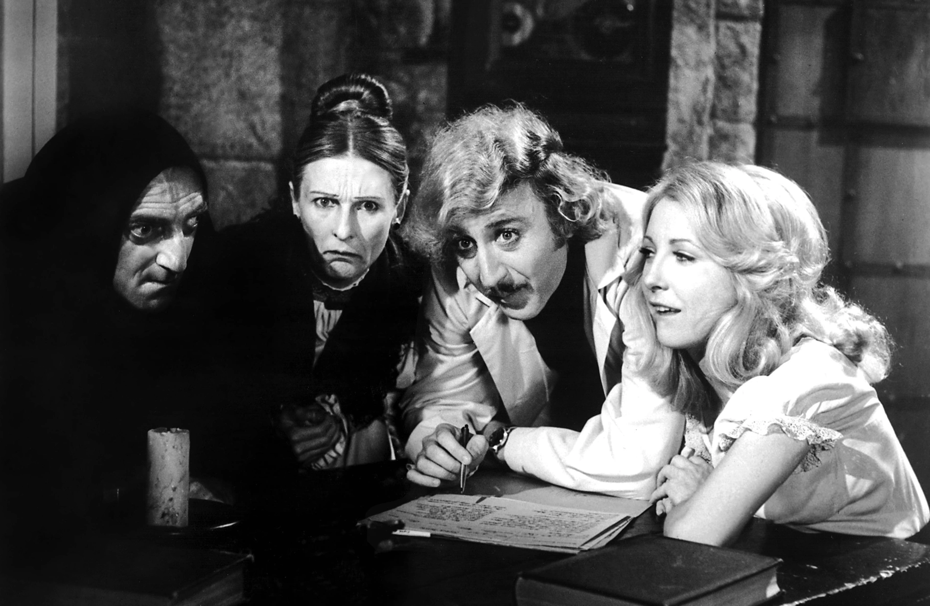 Young Frankenstein, Gene Wilder, Cloris Leachman, Teri Garr, Marty Feldman