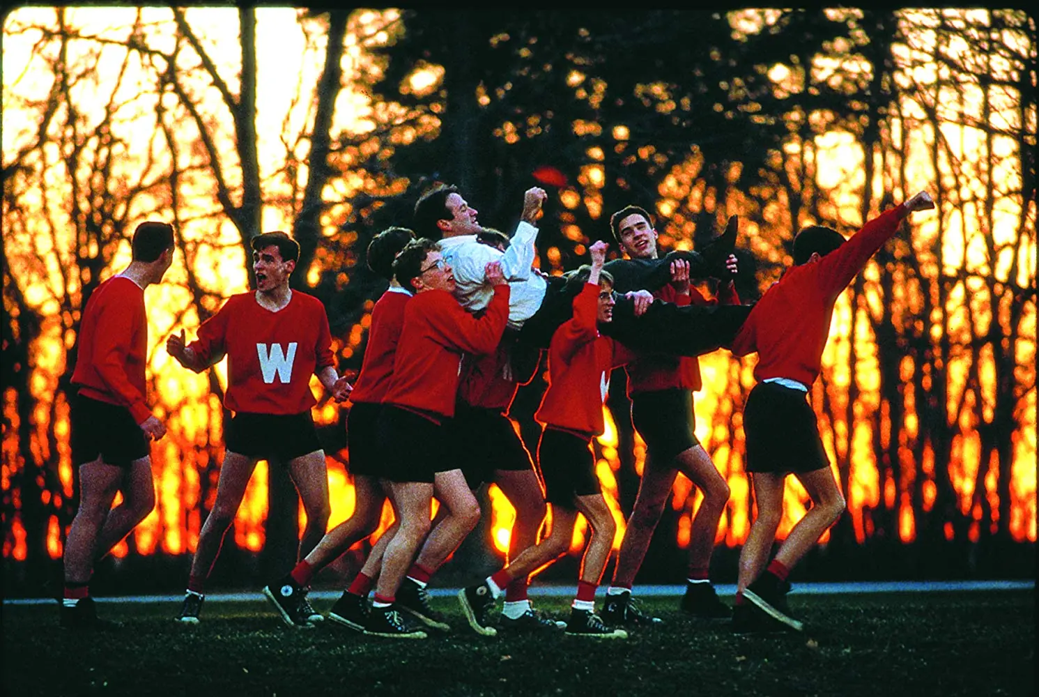 Dead Poets Society, Ethan Hawke, Robin Williams, Robert Sean Leonard, Josh Charles, François Duhamel, Gale Hansen, Dylan Kussman, Norman Lloyd, Allelon Ruggiero, James Waterston