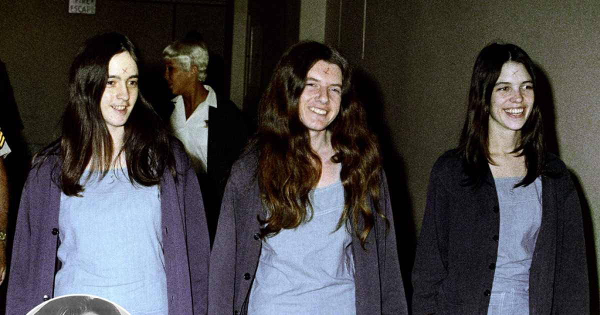 From left: Susan Atkins, Patricia Krenwinkel, and Leslie Van Houten