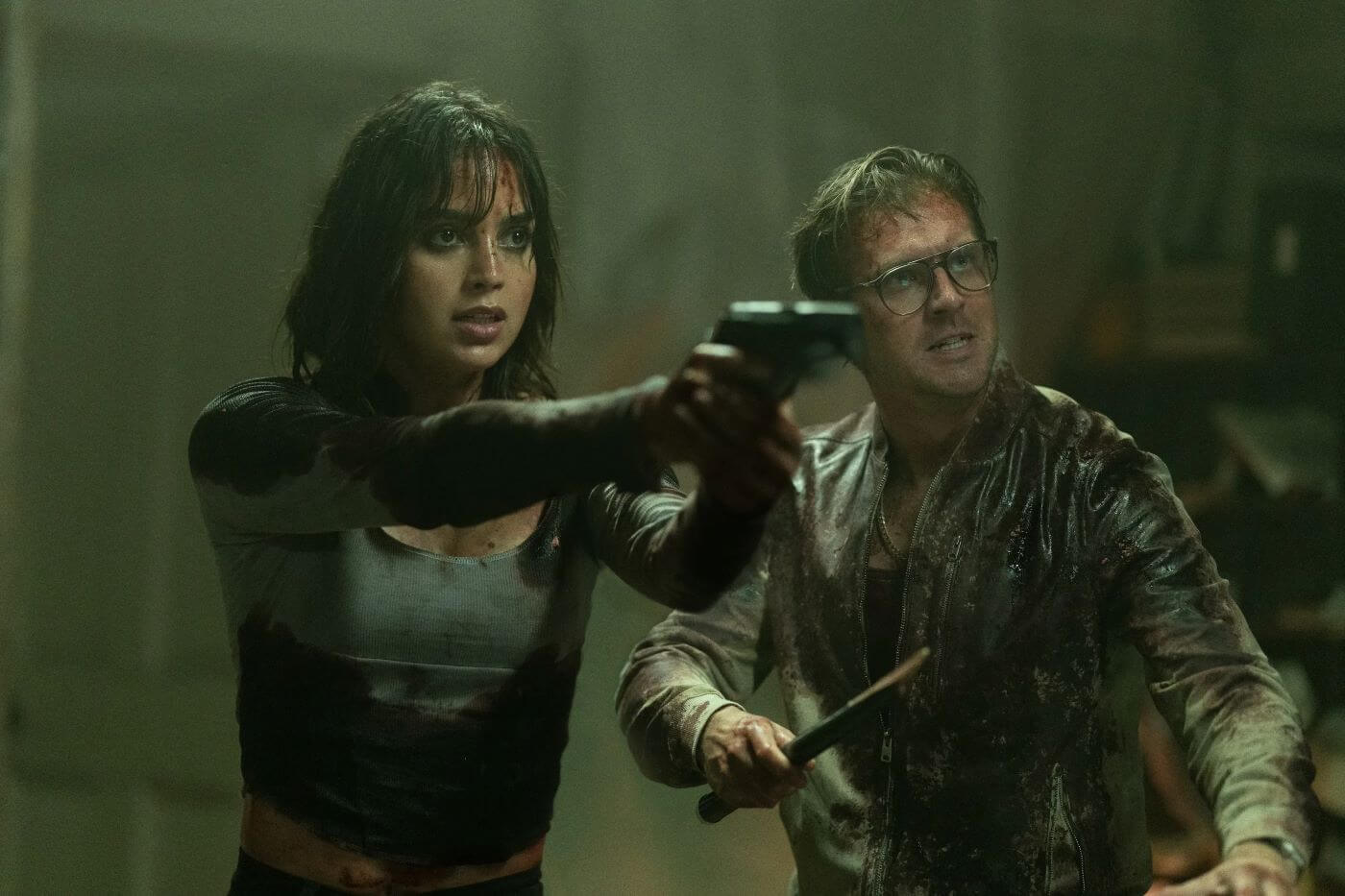 Melissa Barrera & Dan Stevens in