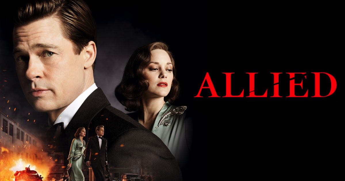 ALLIED. Solid thriller born in a bygone era