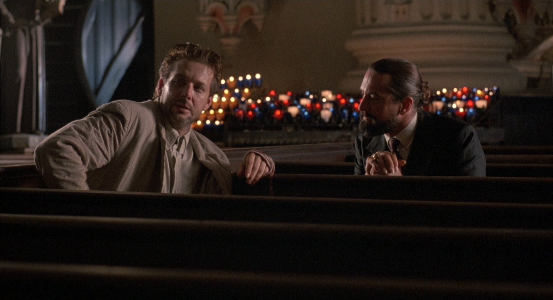 angel heart robert deniro mockey rourke in church