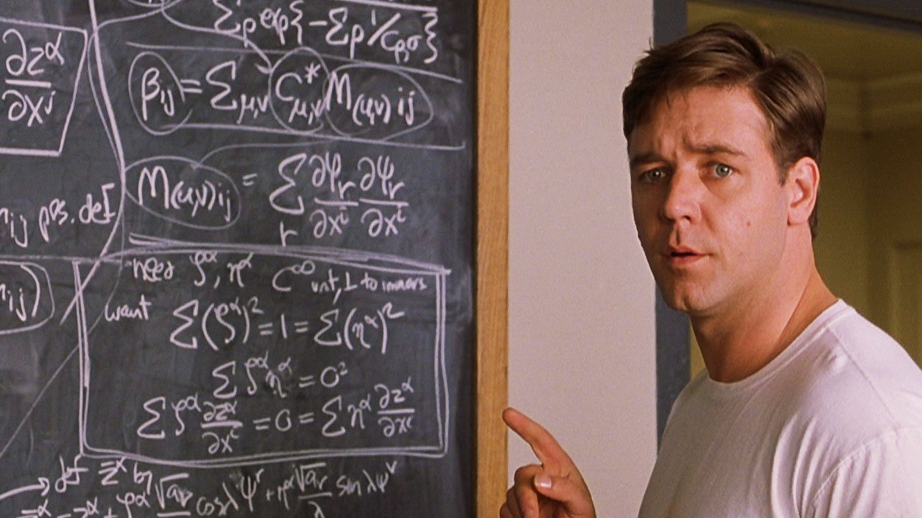 a beautiful mind john nash russel crowe blackboard