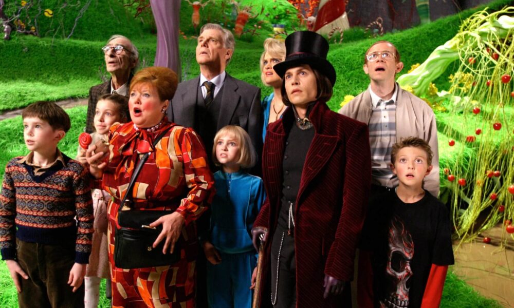 CHARLIE AND THE CHOCOLATE FACTORY. Depp as Willy Wonka in Burton's exceptional film