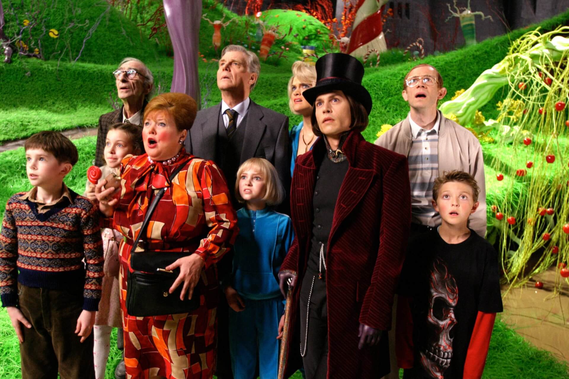 CHARLIE AND THE CHOCOLATE FACTORY. Depp as Willy Wonka in Burton's exceptional film