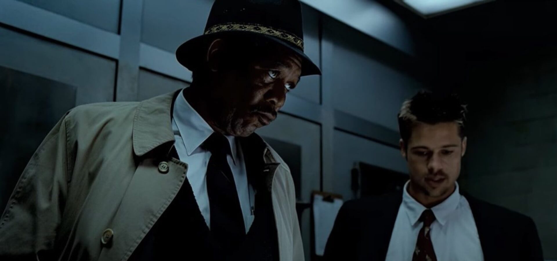 seven morgan freeman brad pitt