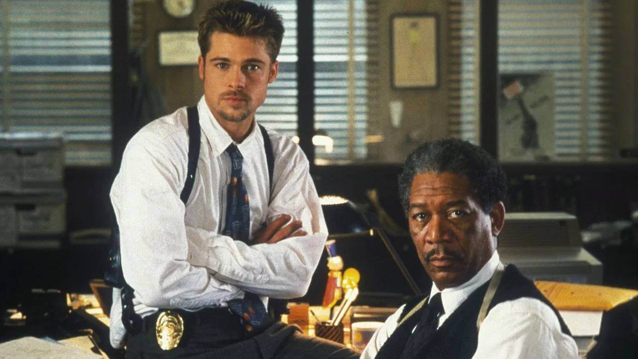 seven brad pitt morgan freeman