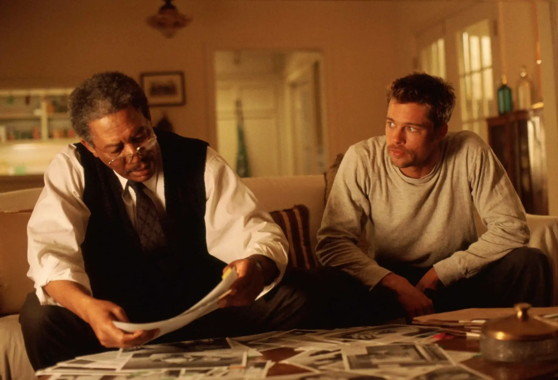 Seven somerset mills morgan freeman brad pitt