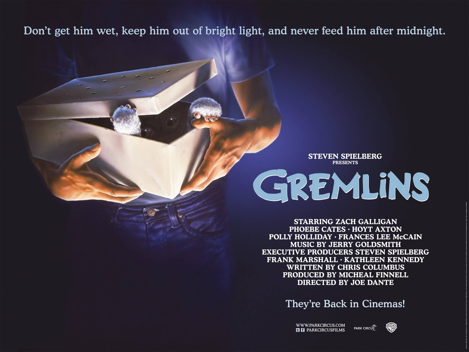 GREMLINS. Funny, parodic, pastiche but definitely horror