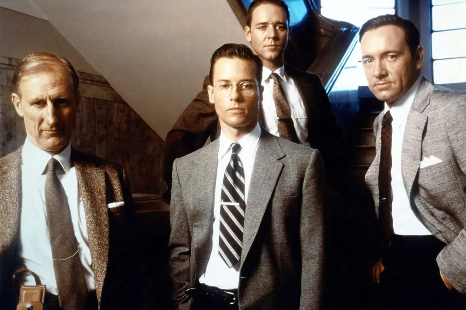 L.A. Confidential, Russell Crowe, Kevin Spacey, James Cromwell, Guy Pearce