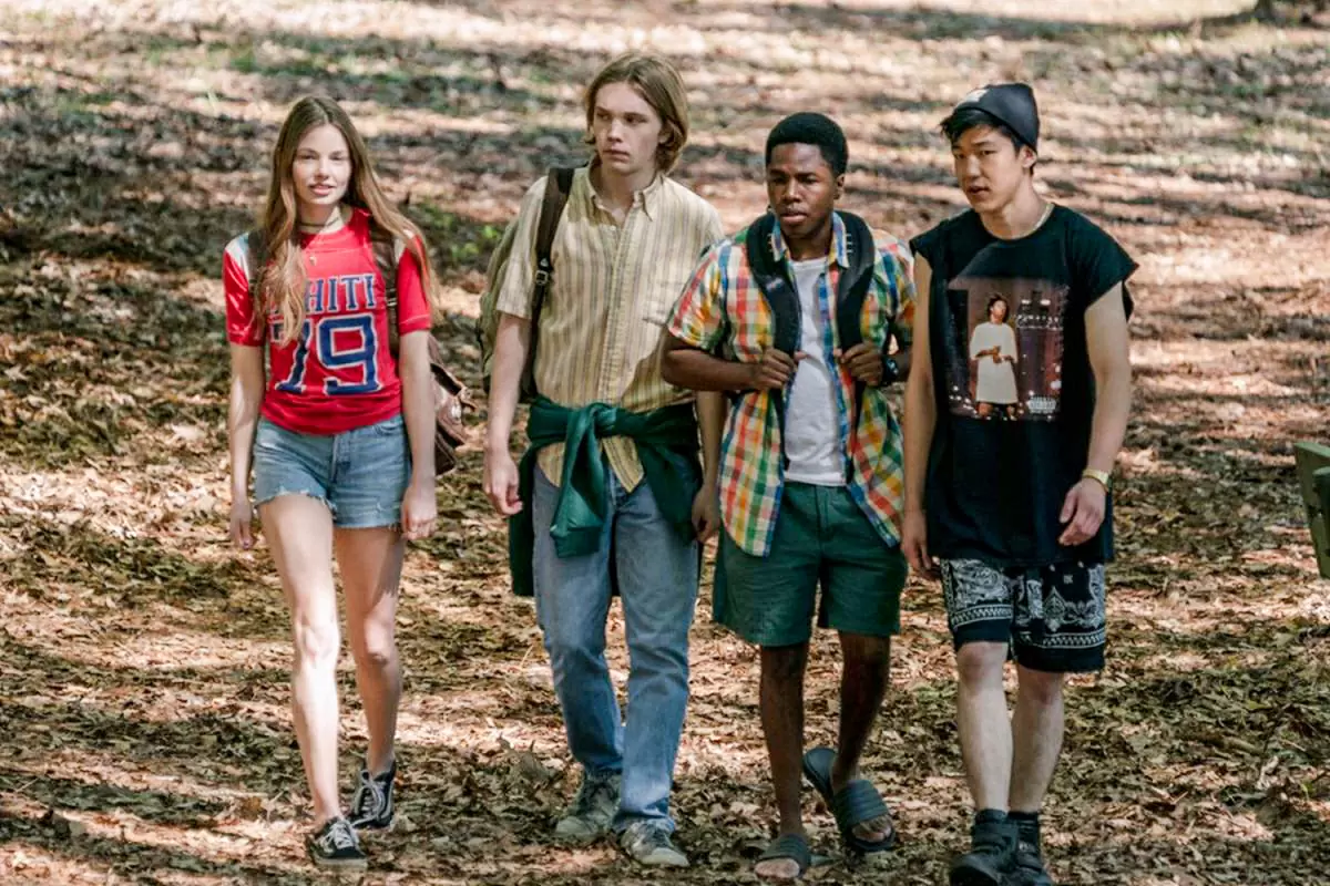 LOOKING FOR ALASKA, Charlie Plummer, Denny Love, Jay Lee, Kristine Froseth