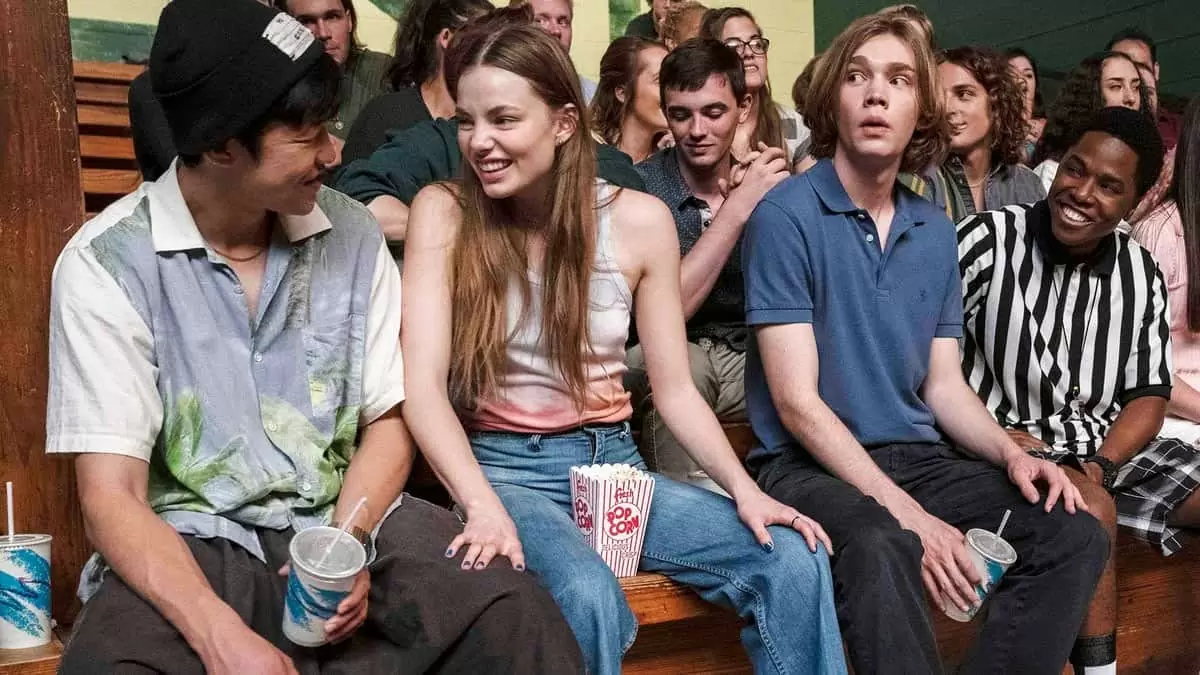 LOOKING FOR ALASKA, Charlie Plummer, Denny Love, Jay Lee, Kristine Froseth