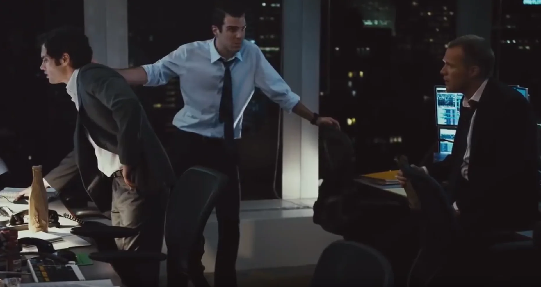 Margin Call Paul Bettany Zachary Quinto Penn Badgley
