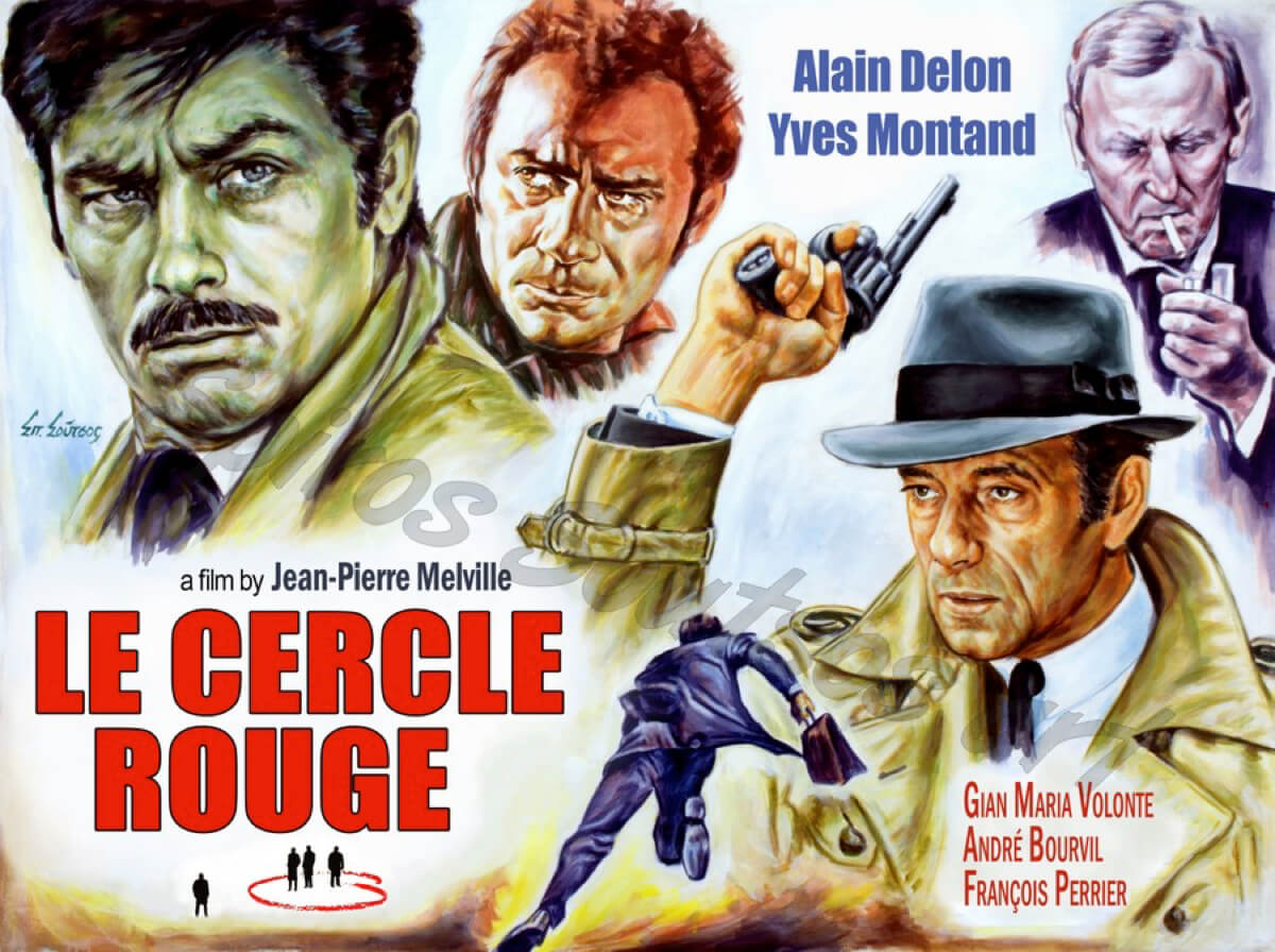 RED CIRCLE. Excellent French classic crime movie