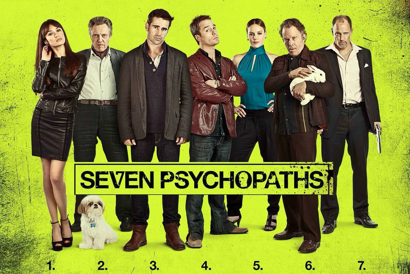 SEVEN PSYCHOPATHS. Simply brilliant and incredibly funny