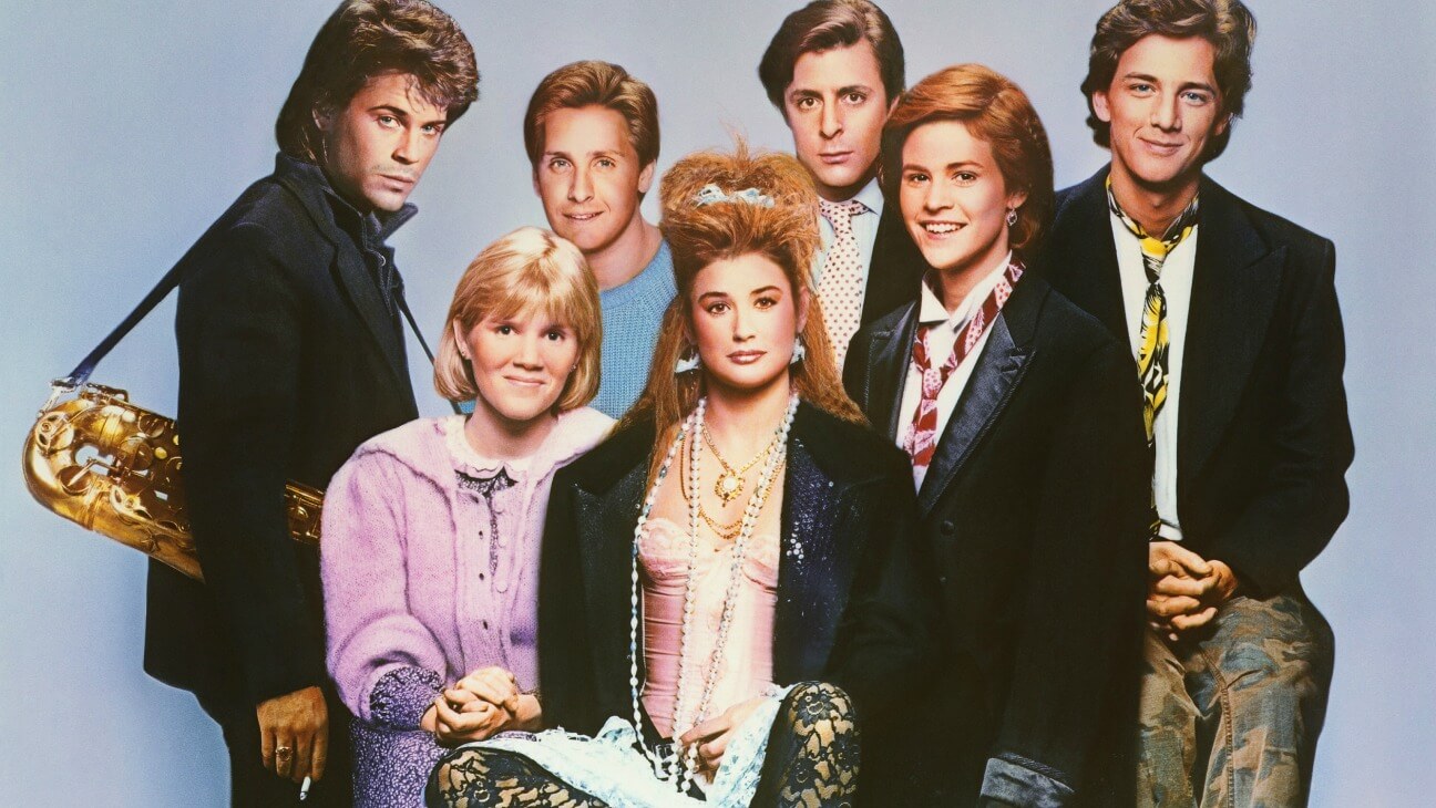 St. Elmo's Fire Demi Moore Rob Lowe Andrew McCarthy Emilio Estevez Judd Nelson Ally Sheedy Andie MacDowell