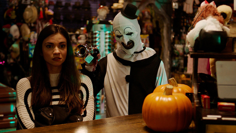 Terrifier 2 damien leone horror movie halloween movie art the clown gore Lauren LaVera David Howard Thornton
