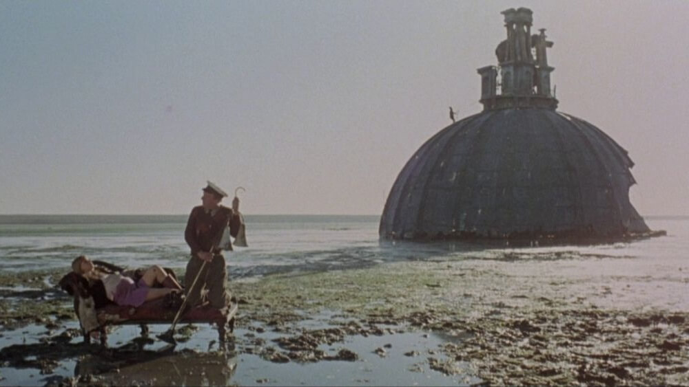 THE BED SITTING ROOM. Post-apocalyptic satire