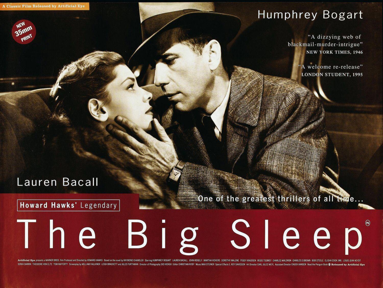 THE BIG SLEEP. Timeless crime noir classic