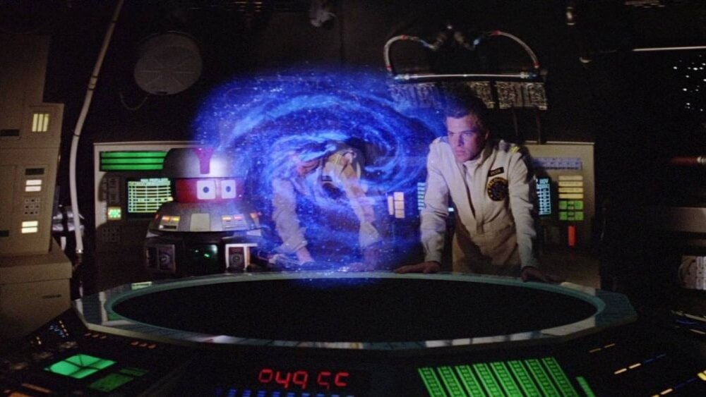 THE BLACK HOLE. Disney's science fiction like a knockoff of "Star Wars."