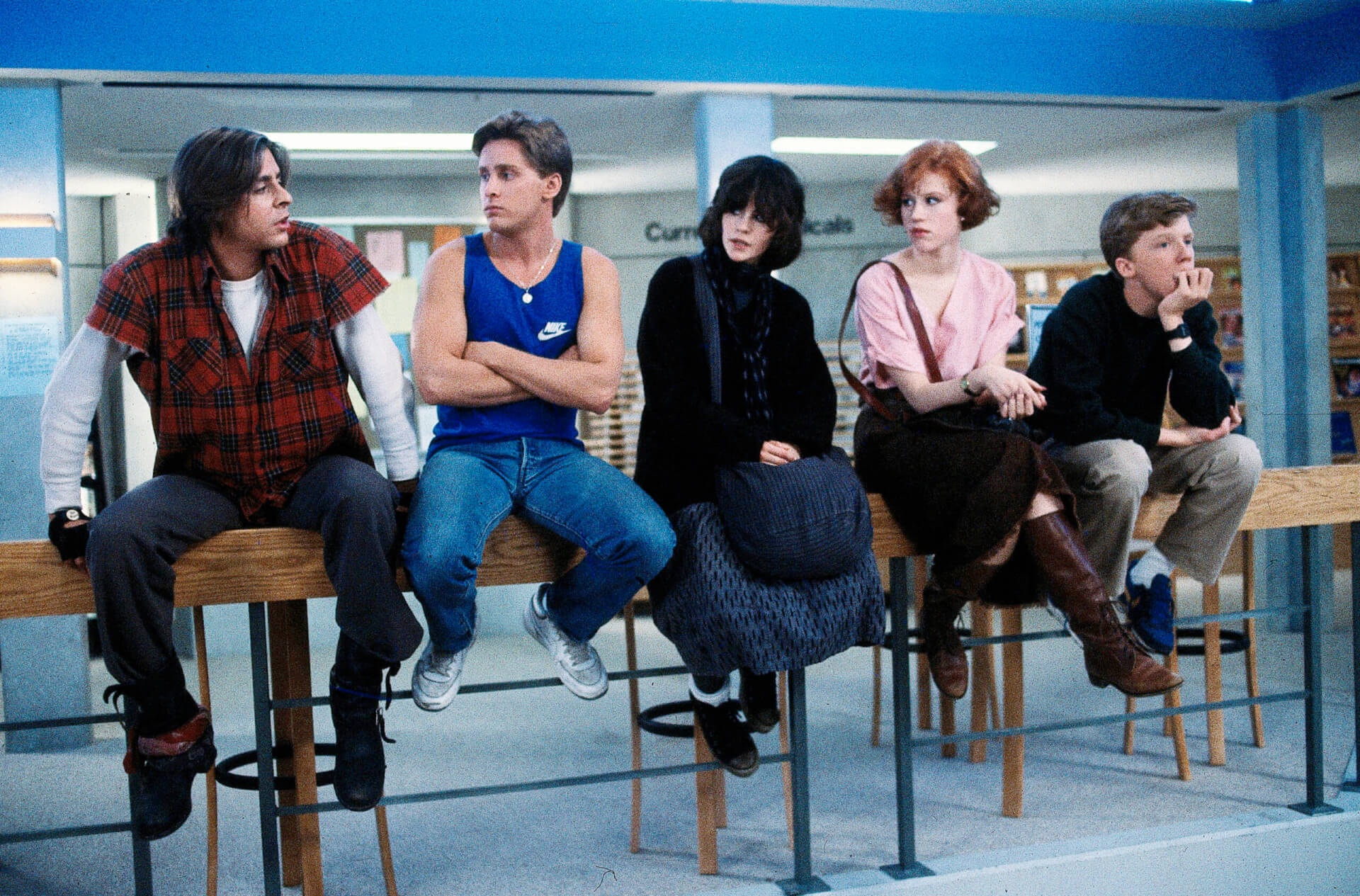 The Breakfast Club Judd Nelson Emilio Estevez, Ally Sheedy Molly Ringwald Michael Hall