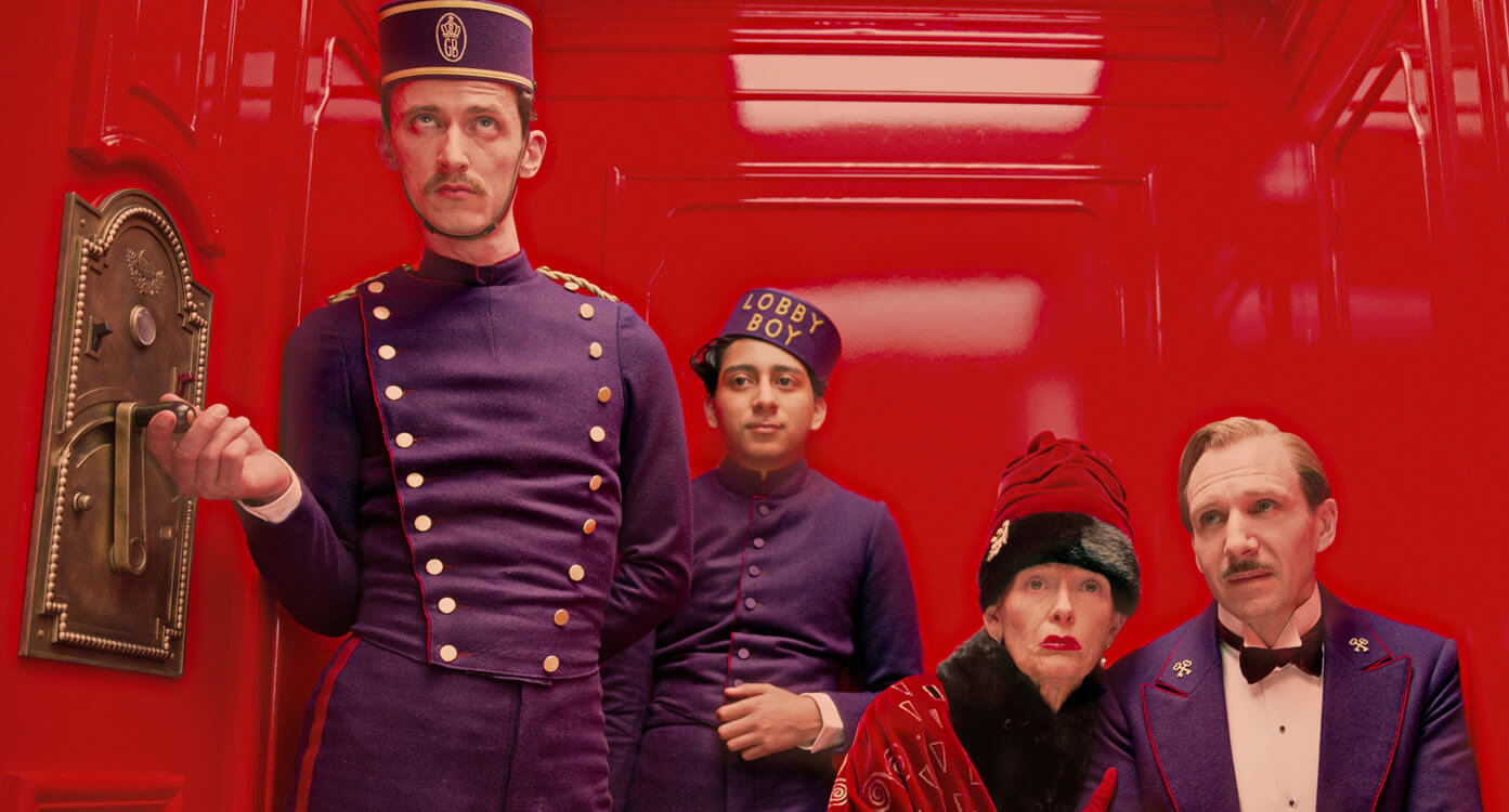 the grand budapest hotel elevator scene