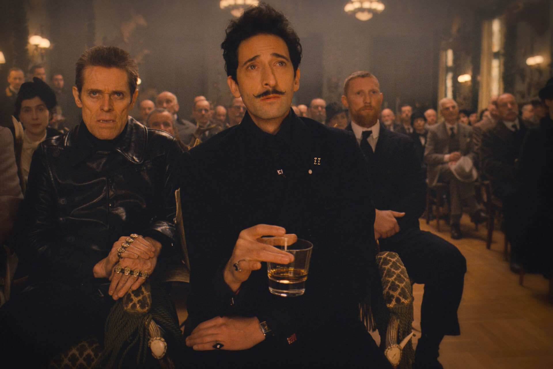 the grand budapest hotel adrien brody willem dafoe