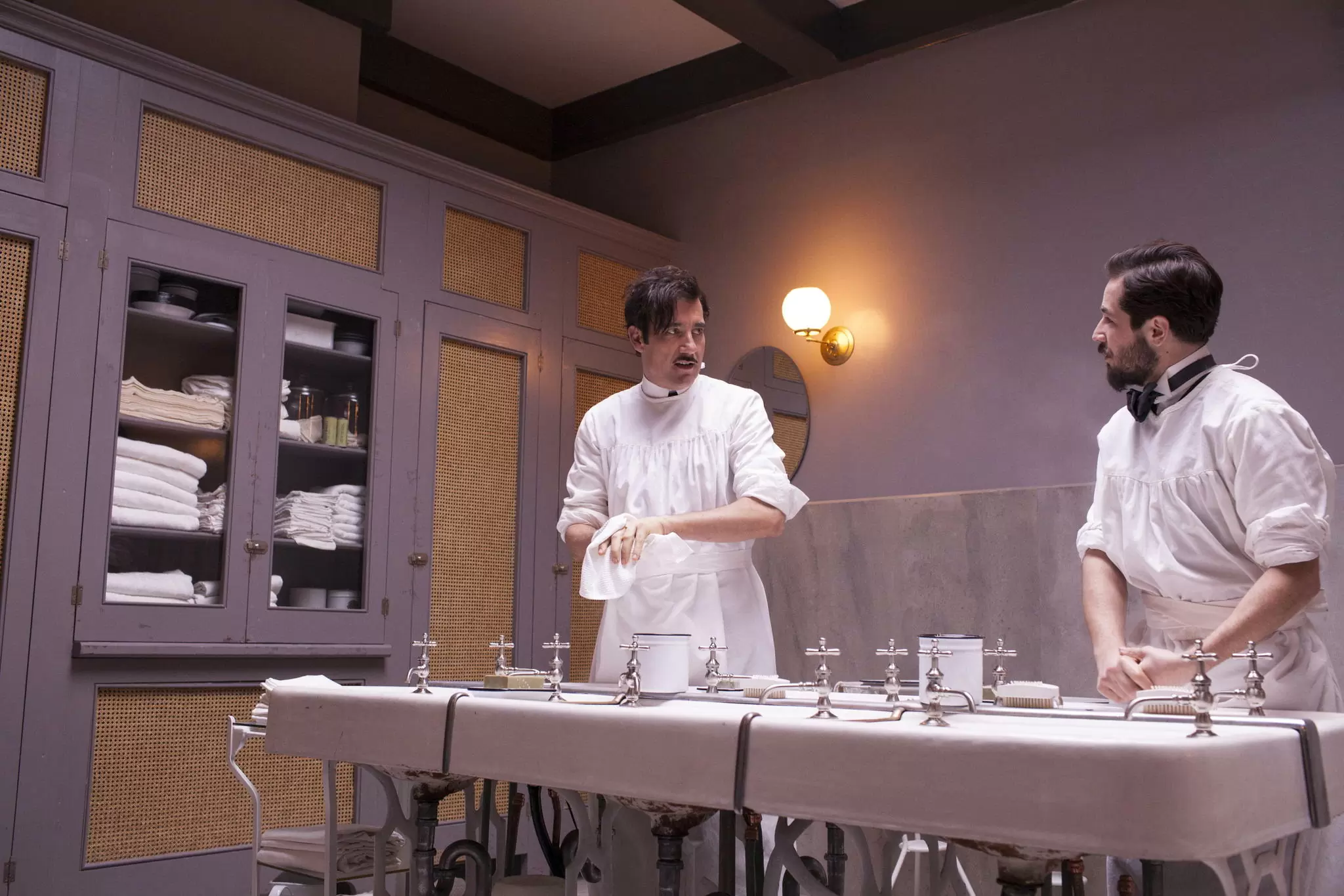 THE KNICK, Michael Angarano, Clive Owen
