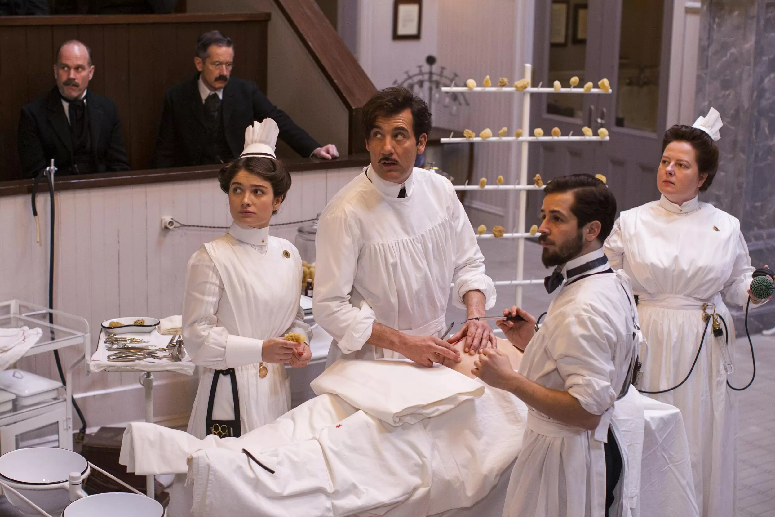THE KNICK, Michael Angarano, Clive Owen, Eve Hewson, Zuzanna Szadkowski