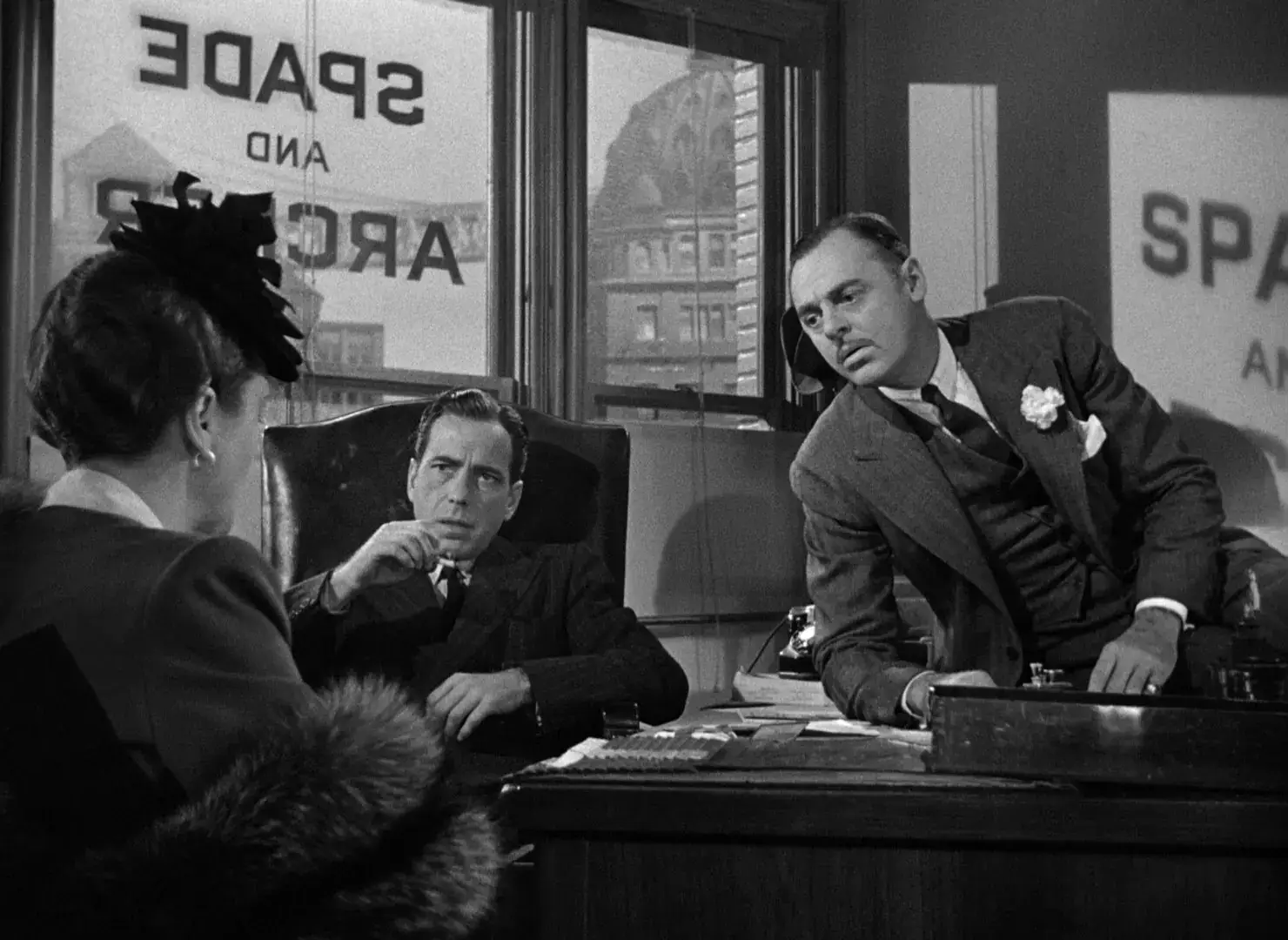 The Maltese Falcon, Humphrey Bogart, Mary Astor, Jerome Cowan