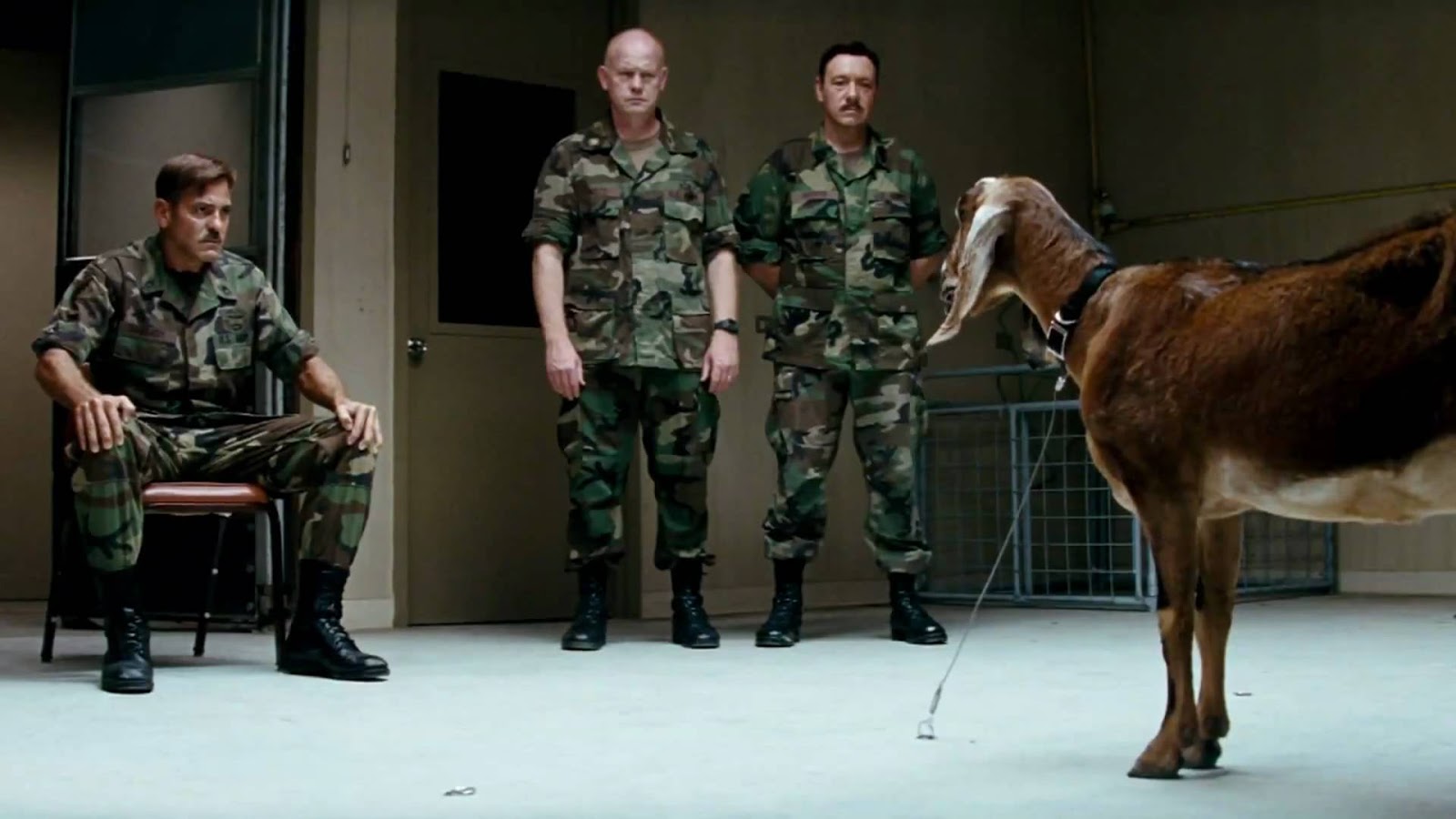 The Men Who Stare at Goats Ewan McGregor George Clooney Kevin Spacey