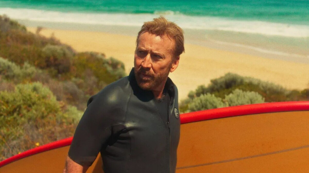 THE SURFER. Nicolas Cage riding the wave