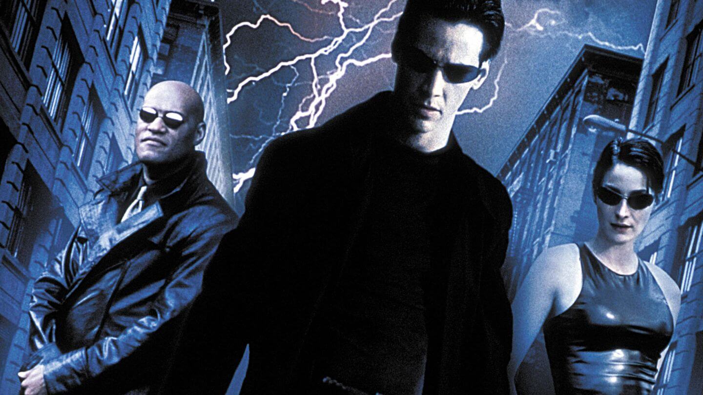 the matrix Keanu Reeves Laurence Fishburne Carrie-Anne Moss